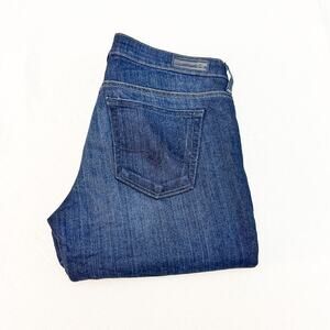 AG The Stilt Cigarette Leg Blue Dark Wash Denim Jeans Size 29